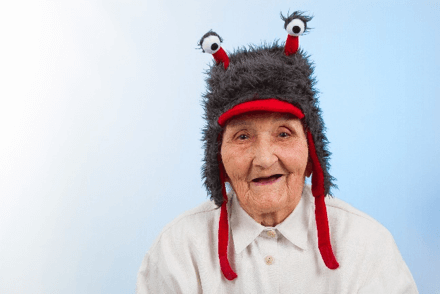 Old grammy wearing a goofy hat - How to Use Experiential Training Methods to Build Agile Strategic Allegiances [Training Standards International, Inc]